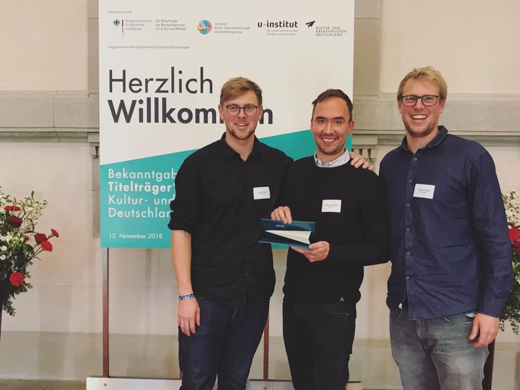 Kieler Unternehmen Rankwerk ist Titelträger 2018 der Auszeichnung Kultur- und Kreativpiloten Deutschland